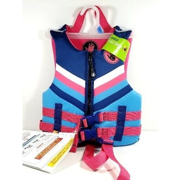 Body Glove BGB22019 Child Girl Evoprene PFD Life Jacket Vest for 33-55 lbs, NWT - Picture 1 of 12